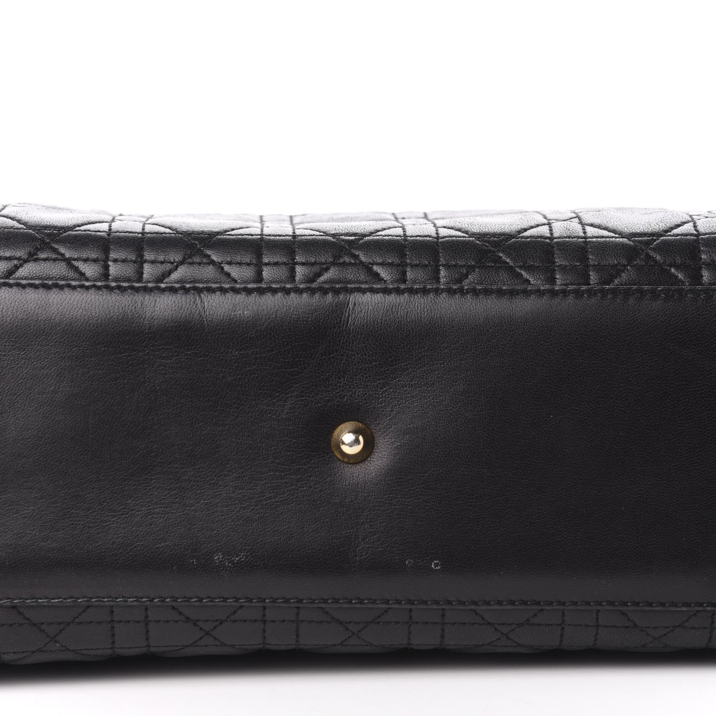Lambskin Cannage Large Lady Dior Black
