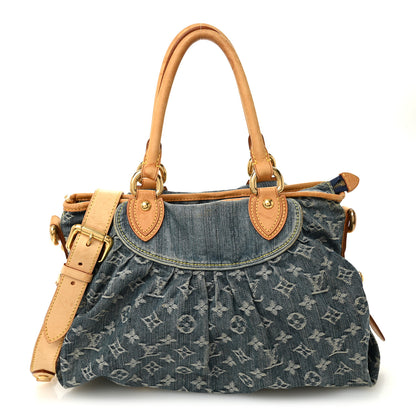Louis Vuitton Denim Neo Cabby MM Blue 1 of 14