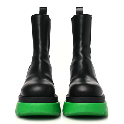 Bottega Veneta Calfskin The Flash Chelsea Boots 38.5 Black Grass 2 of 9