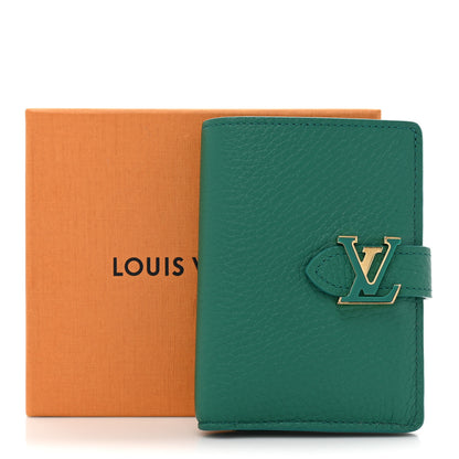 Louis Vuitton Taurillon Capucines Vertical Compact Wallet Green 12 of 12