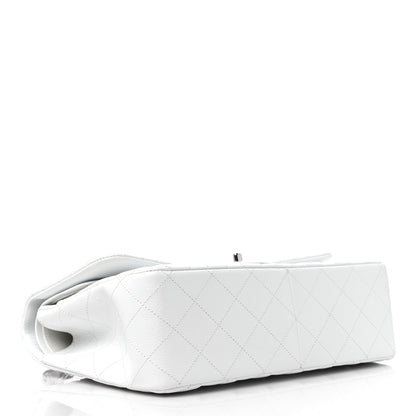 Chanel Caviar Quilted Jumbo Double Flap White 4 of 12