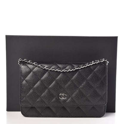 Chanel Caviar Quilted Wallet On Chain WOC Black 11 of 11