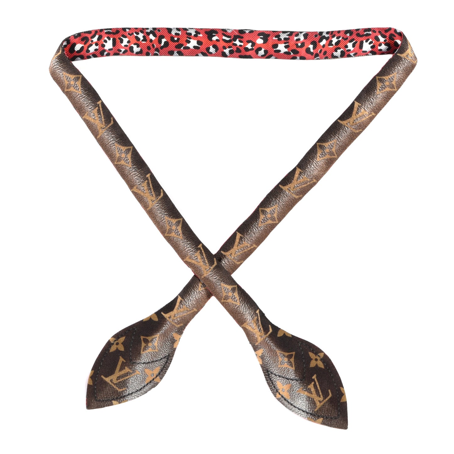Silk Monogram Vuittamins Bandeau 3D Marron