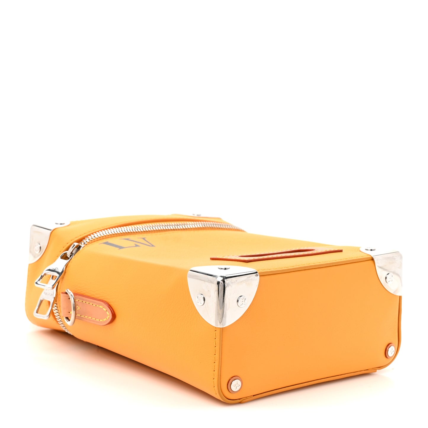 Calfskin N°7 Vertical Box Trunk Yellow