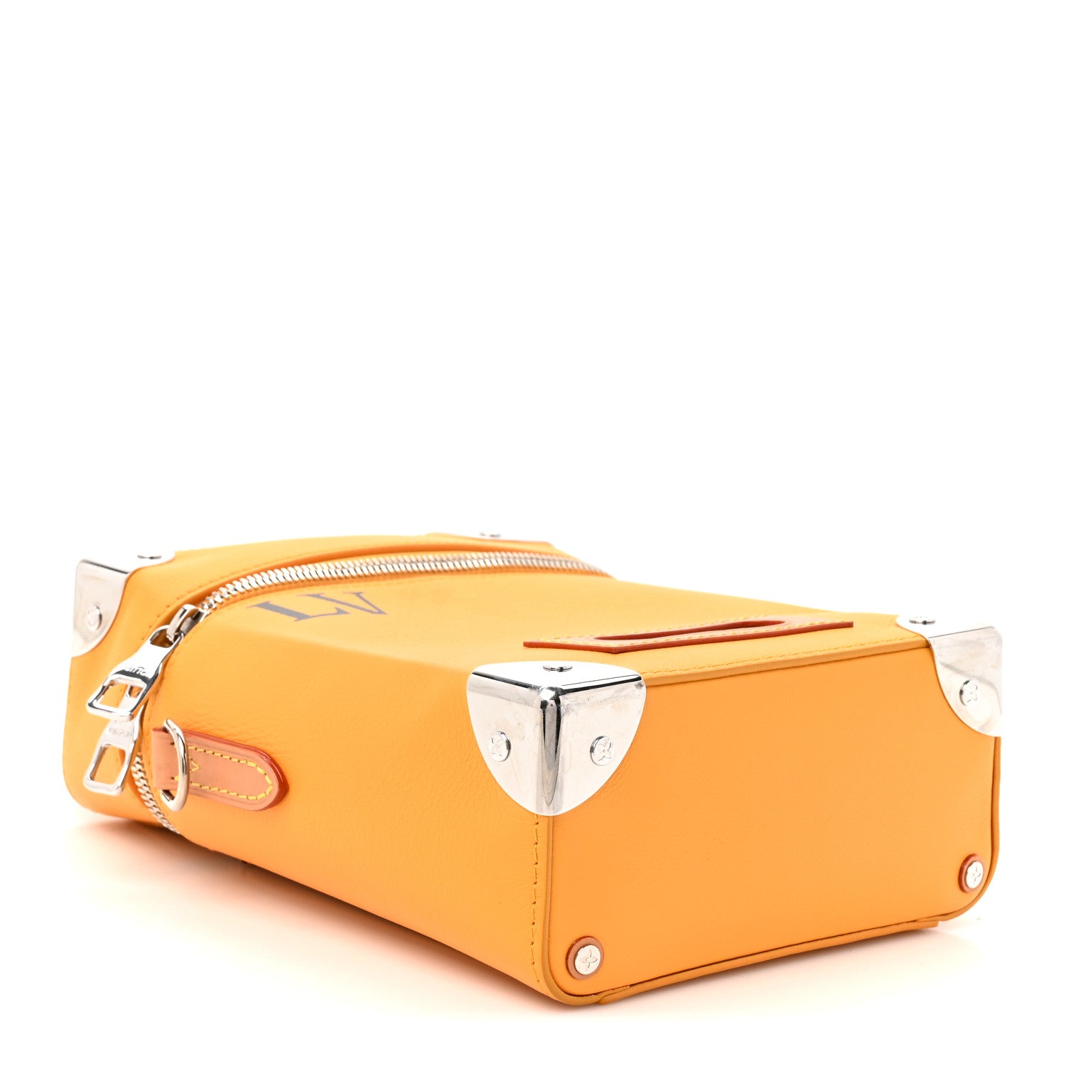 Louis Vuitton Calfskin N°7 Vertical Box Trunk Yellow 3 of 8