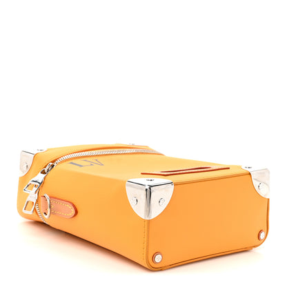 Louis Vuitton Calfskin N°7 Vertical Box Trunk Yellow 3 of 8