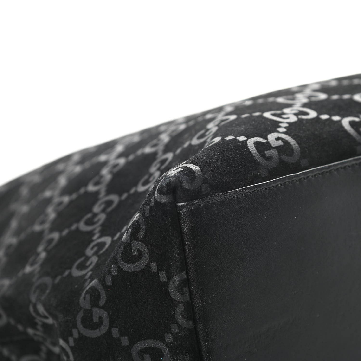 Gucci Suede Monogram Hobo Black 9 of 15