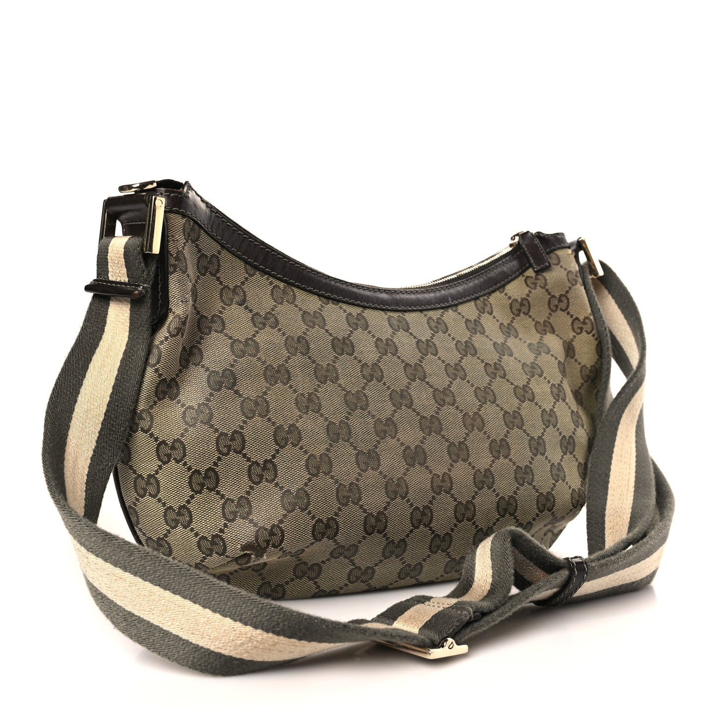 Monogram Medium Half Moon Hobo Green