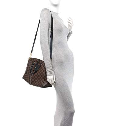 Louis Vuitton Damier Ebene Odeon Tote MM Black 2 of 9