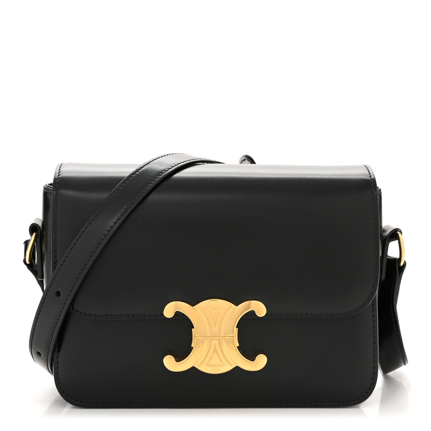 Shiny Calfskin Teen Triomphe Black