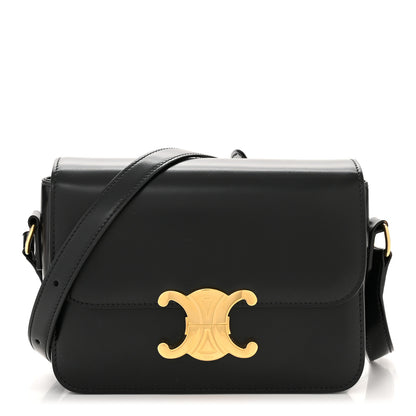 Celine Shiny Calfskin Teen Triomphe Black 1 of 11