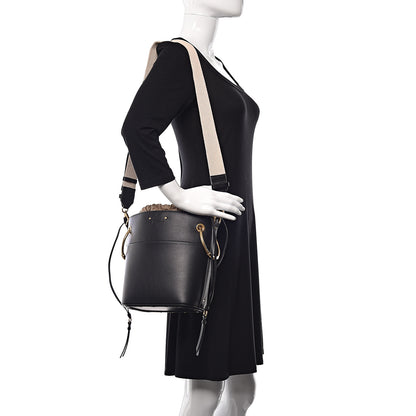 Chloe Smooth Calfskin Small Roy Bucket Bag Black 2 of 13