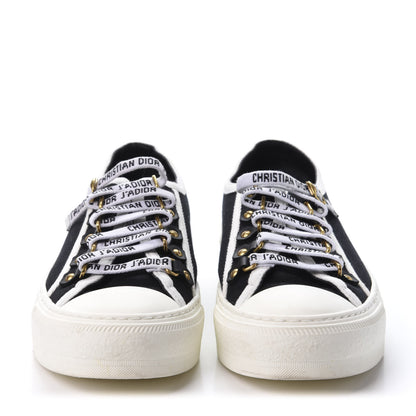 Christian Dior Canvas Walk'N'Dior Low Top Sneakers 36.5 Navy 2 of 8