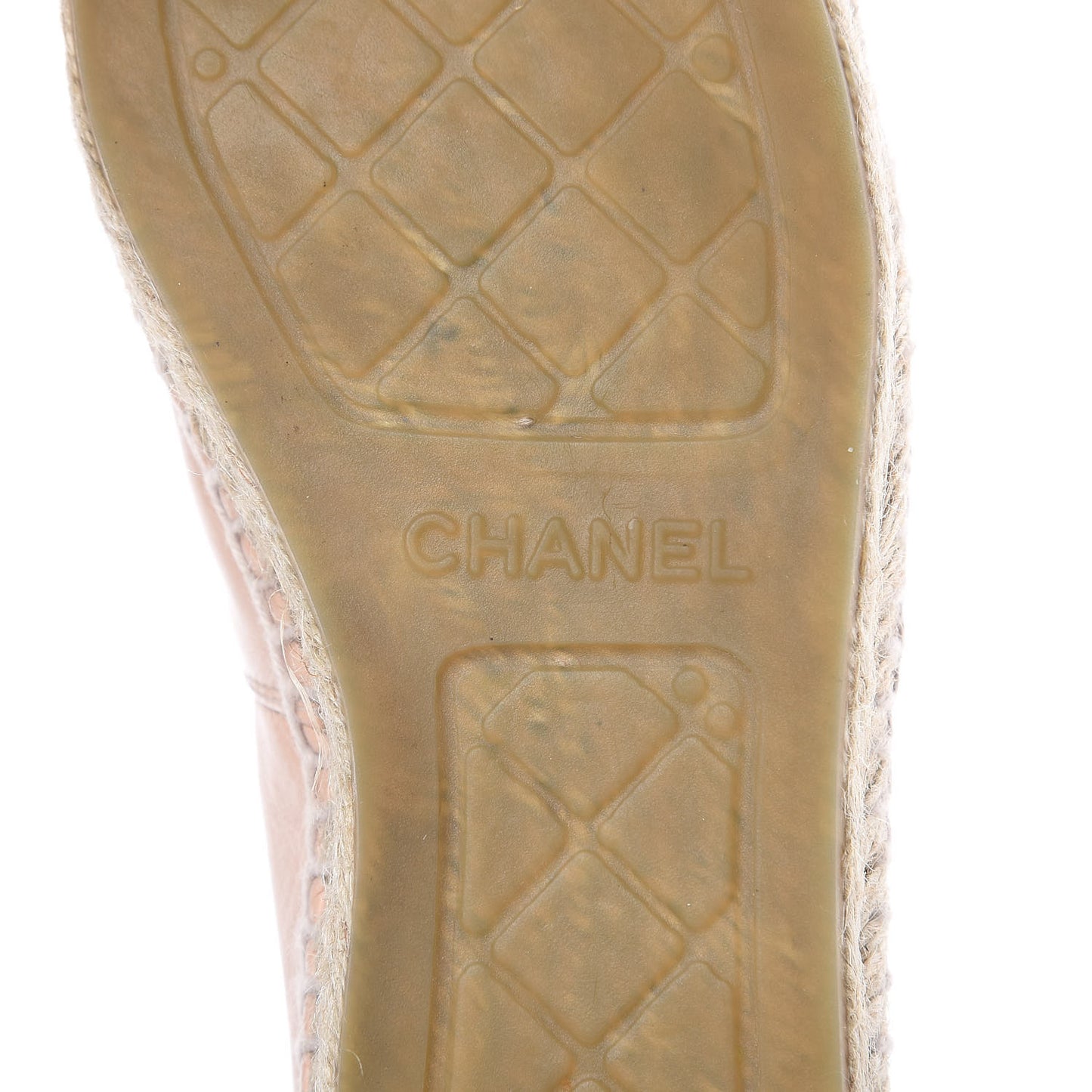 Lambskin CC Espadrilles 36 Nude