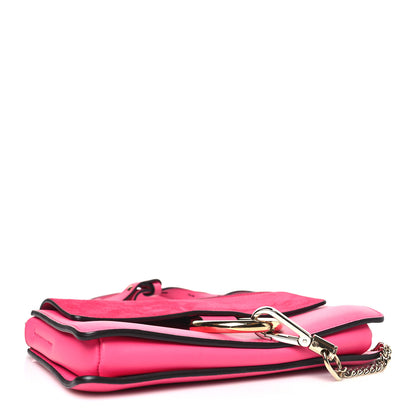 Chloe Suede Calfskin Small Faye Shoulder Bag Fuchsia Rose 4 of 11
