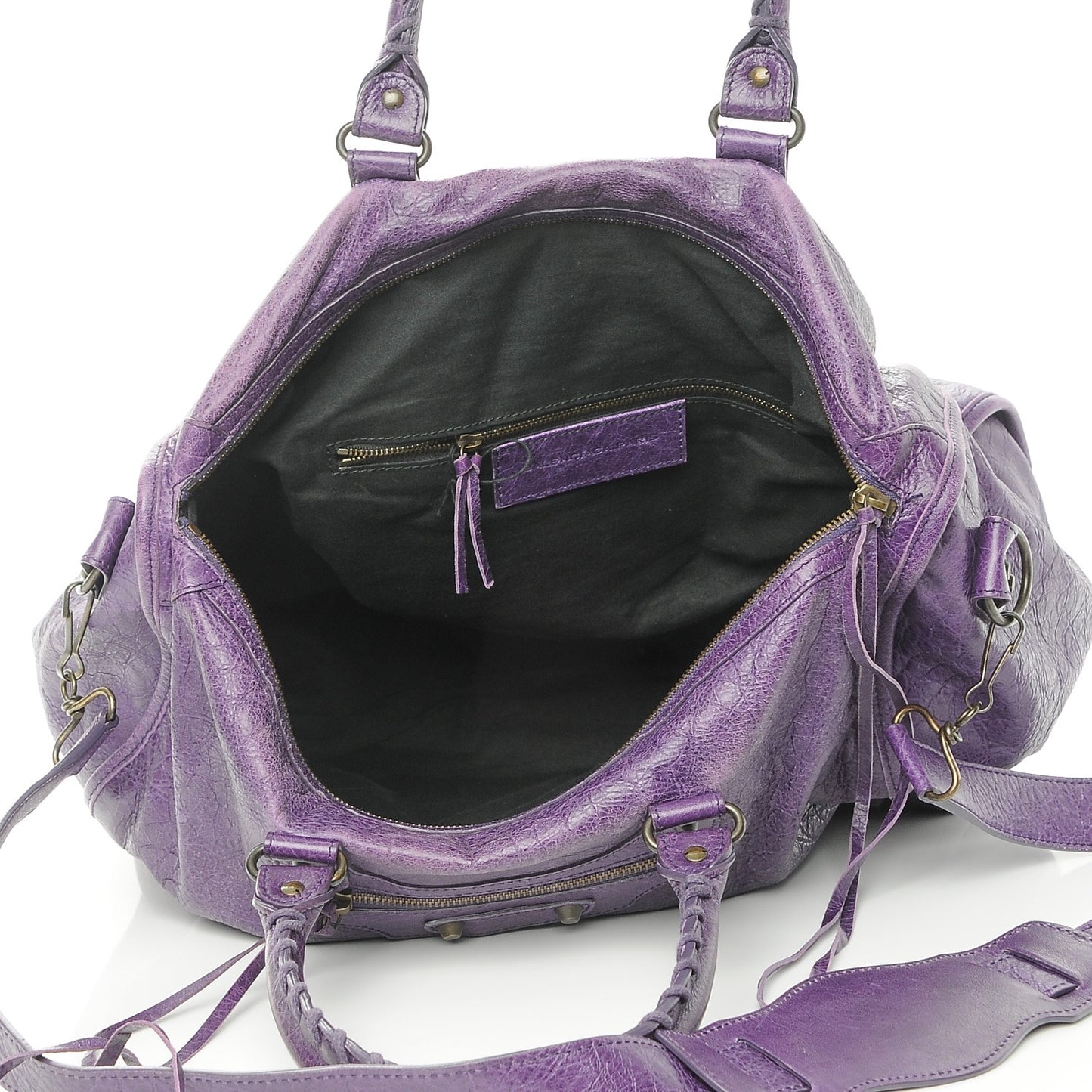 Agneau Classic Hardware Kraft Dark Violet