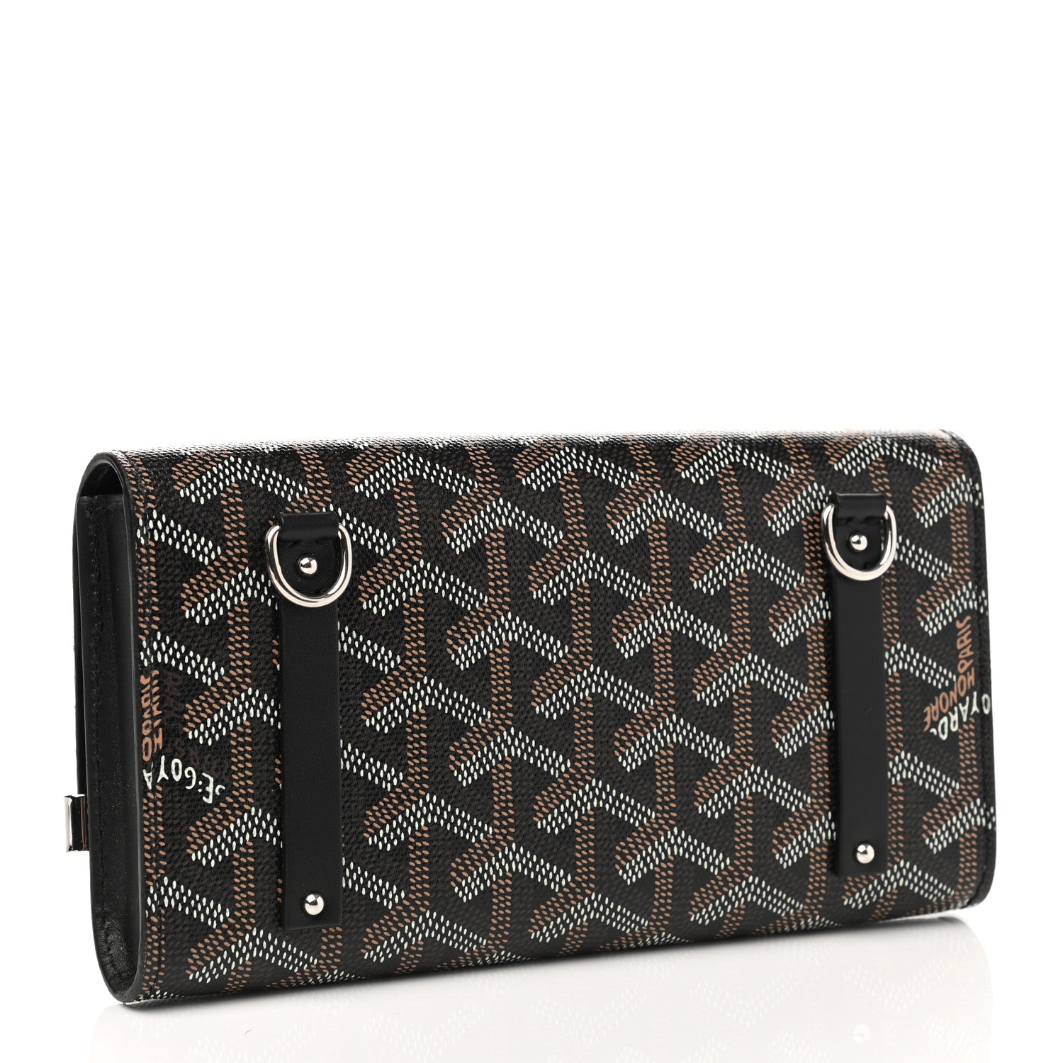 Goyard Goyardine Monte Carlo Bois Clutch Black 3 of 11