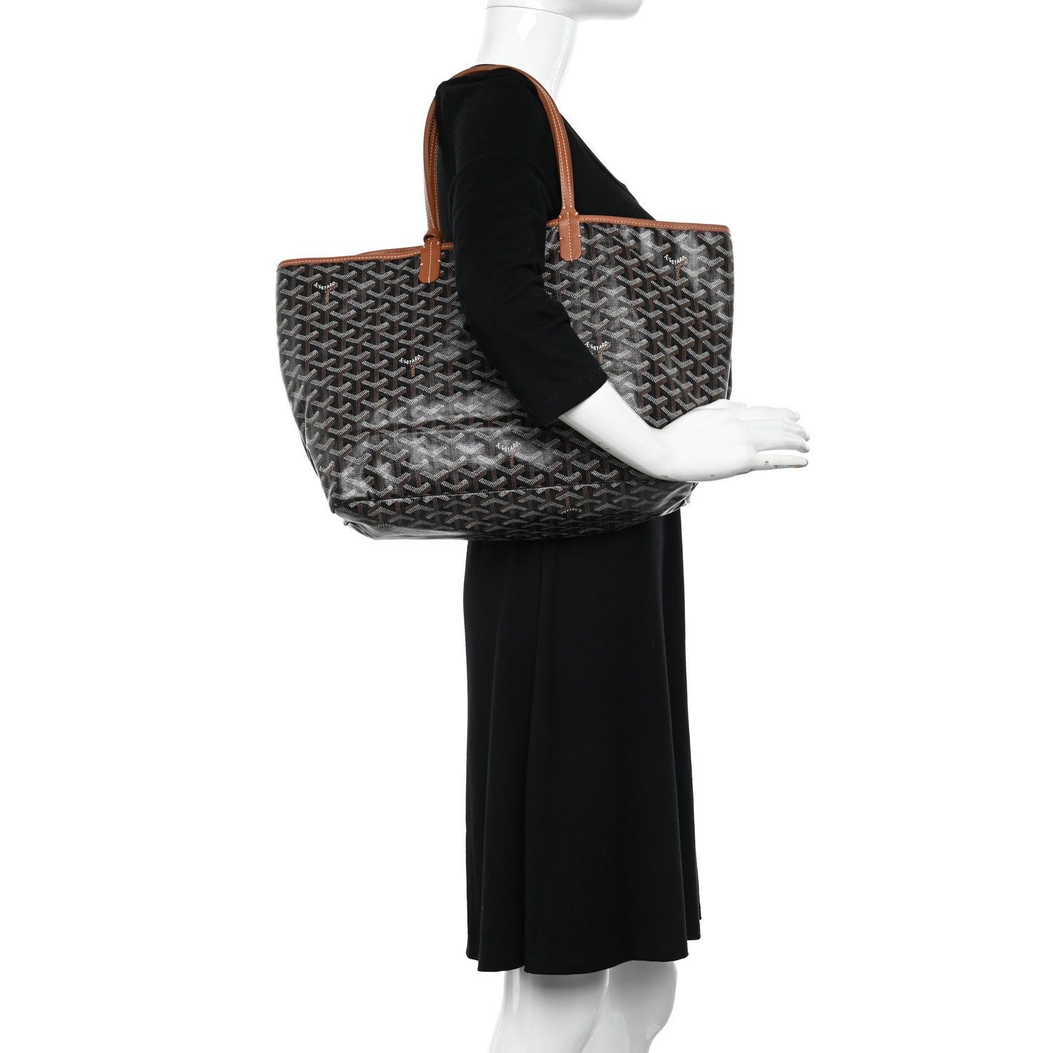 Goyard Goyardine Saint Louis PM Black Gold 2 of 15