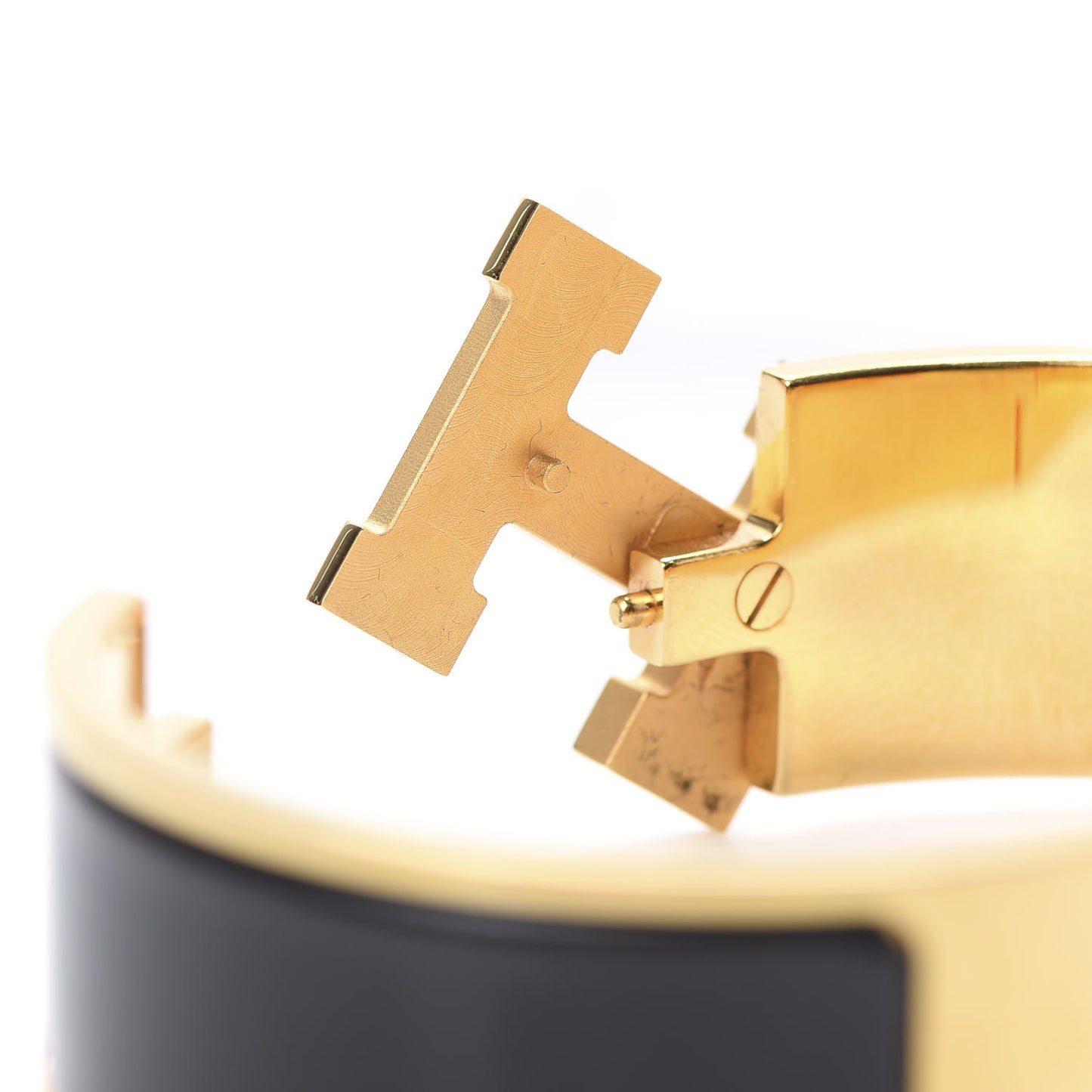 Enamel Wide Clic Clac H Bracelet PM Black