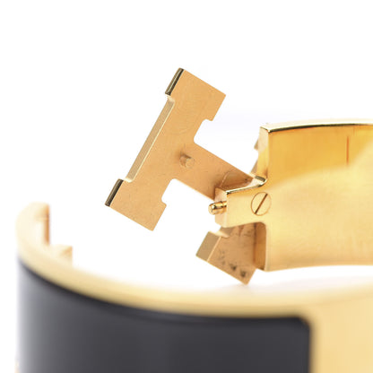 Hermes Enamel Wide Clic Clac H Bracelet PM Black 5 of 6