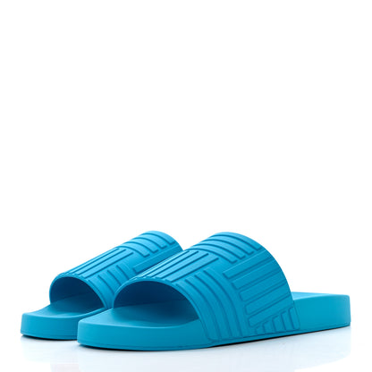 Bottega Veneta Rubber The Slider Sandals 41 Amalfi Blue 3 of 7