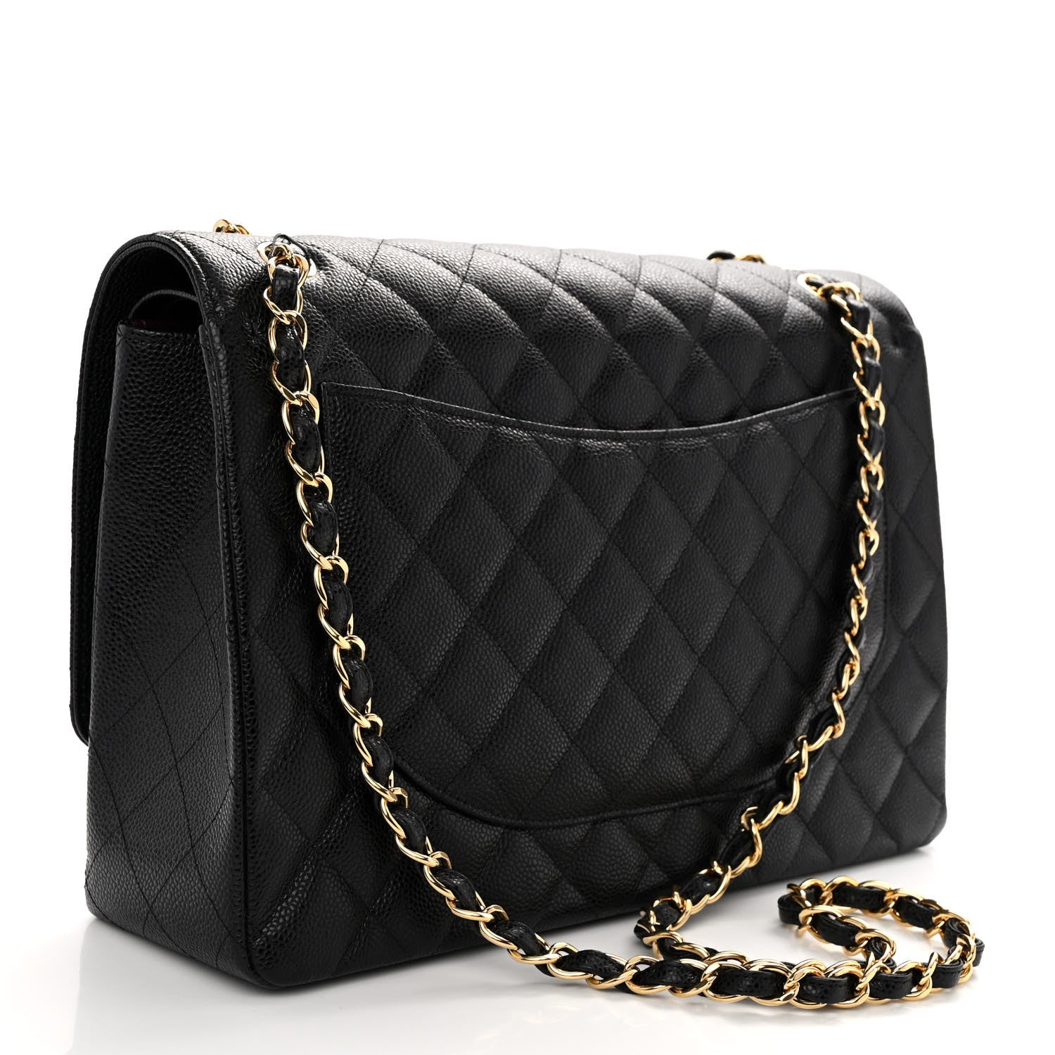 Chanel Caviar Quilted Maxi Double Flap Black 3 of 10