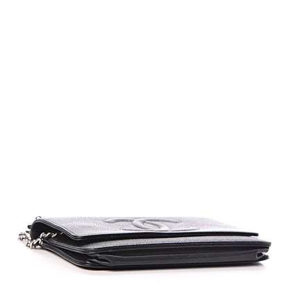 Chanel Caviar Timeless CC Wallet On Chain WOC Black 4 of 14