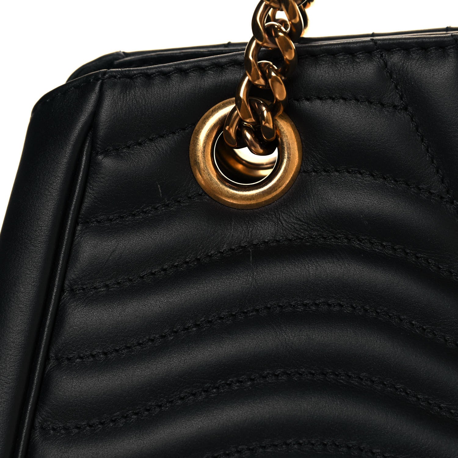 Louis Vuitton Calfskin New Wave Chain Tote Black 14 of 15