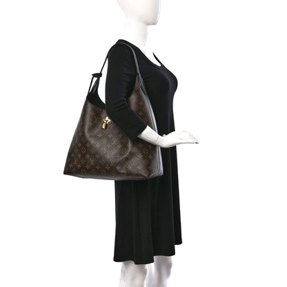 Louis Vuitton Monogram Flower Hobo Black 2 of 10