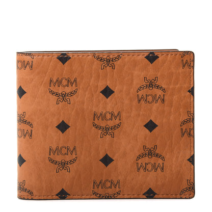 MCM Visetos Small Flap Wallet Cognac 1 of 6