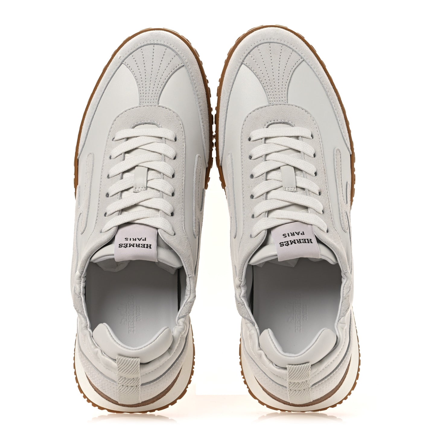 Nappa Suede Goatskin Jet Sneakers 40 White