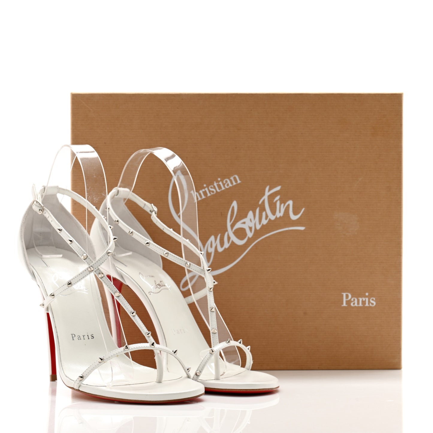 Riojana 100 Spiked Sandals 39 White