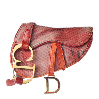 Christian Dior Pixelated Suede Tie Dye Saddle Belt Bag Multicolor 1 of 11