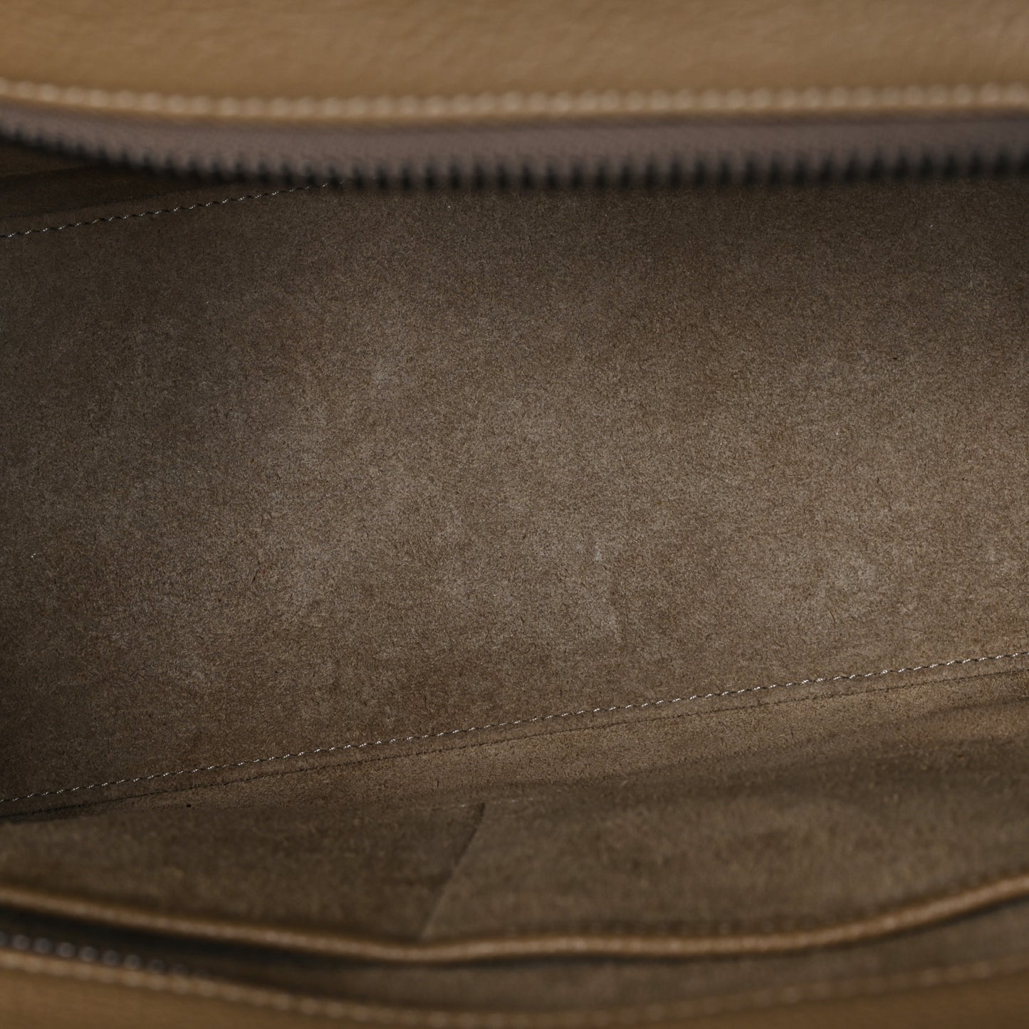 Drummed Calfskin Micro Luggage Dune