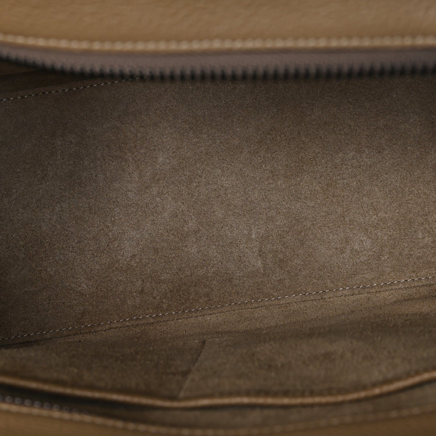 Celine Drummed Calfskin Micro Luggage Dune 5 of 10