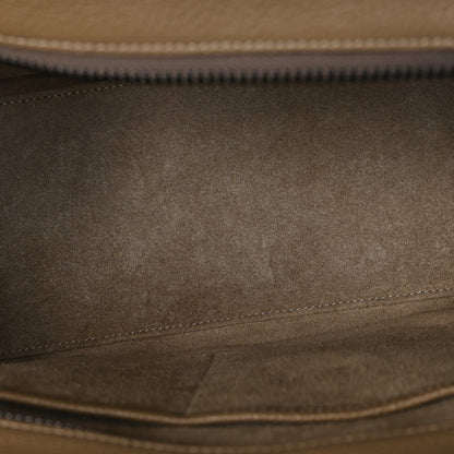 Celine Drummed Calfskin Micro Luggage Dune 5 of 10