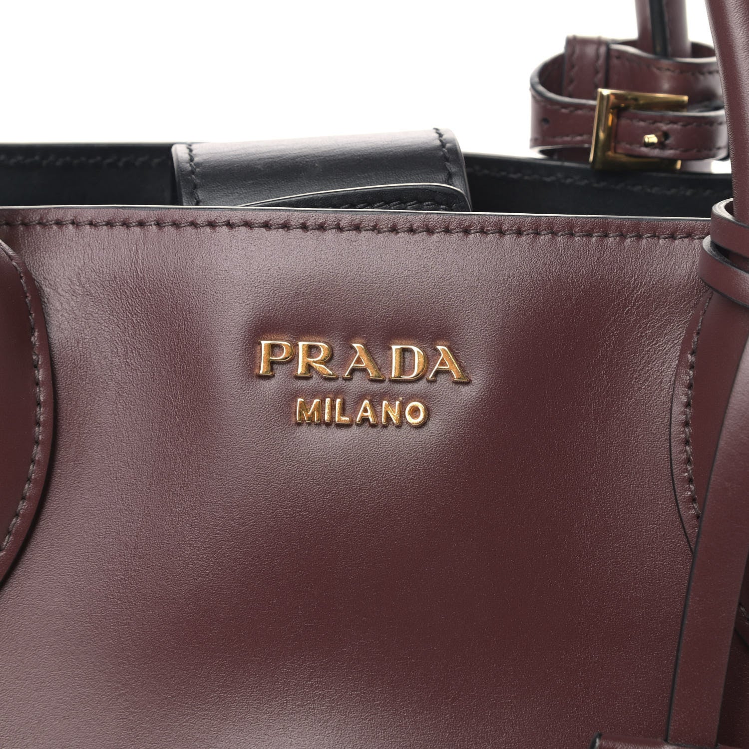 Prada City Calf Bibliotheque Tote Granato Black 7 of 10
