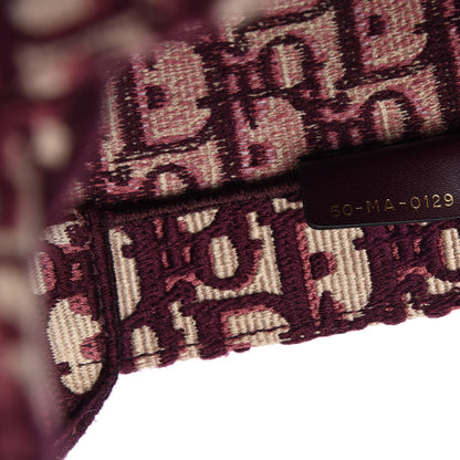 Christian Dior Oblique Large Book Tote Burgundy Multicolor 9 of 11