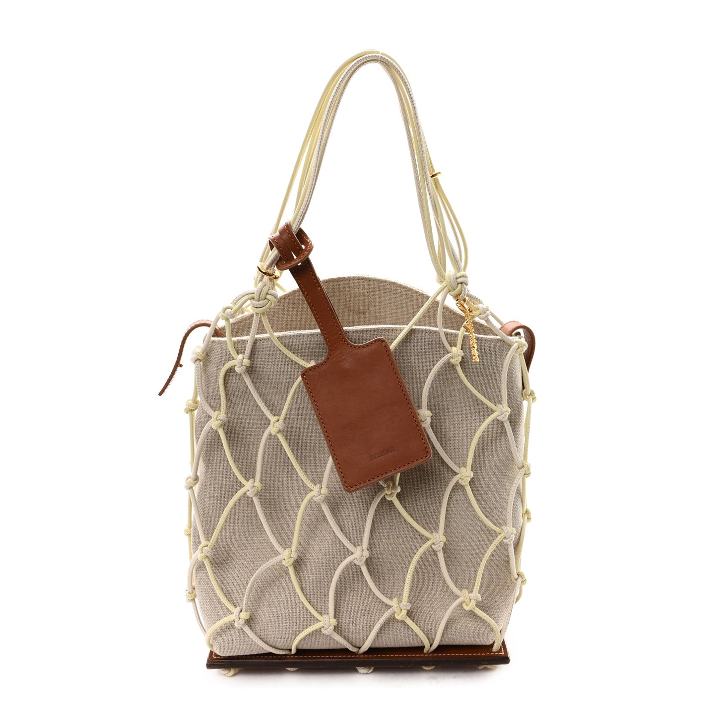 Canvas Calfskin Le Petit Filet Pralu Natural