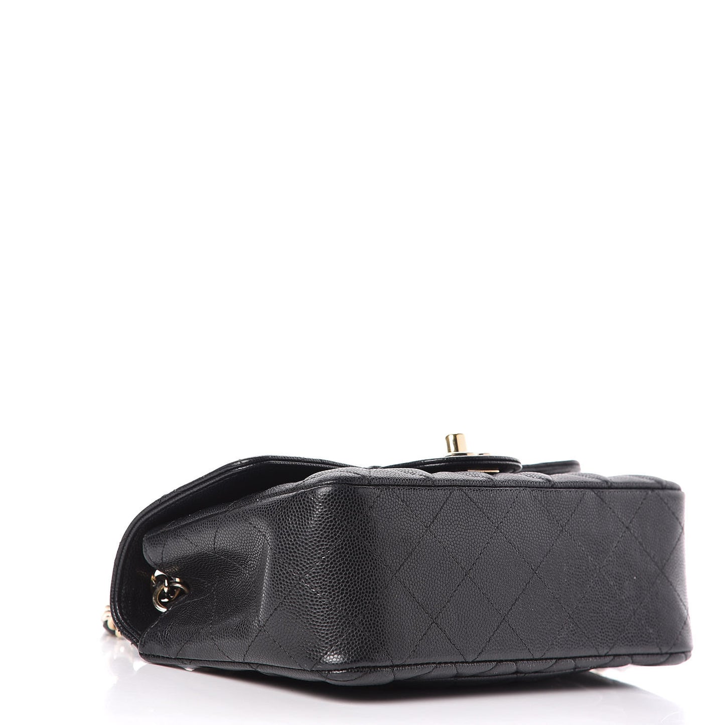 Caviar Quilted Mini Rectangular Flap Black
