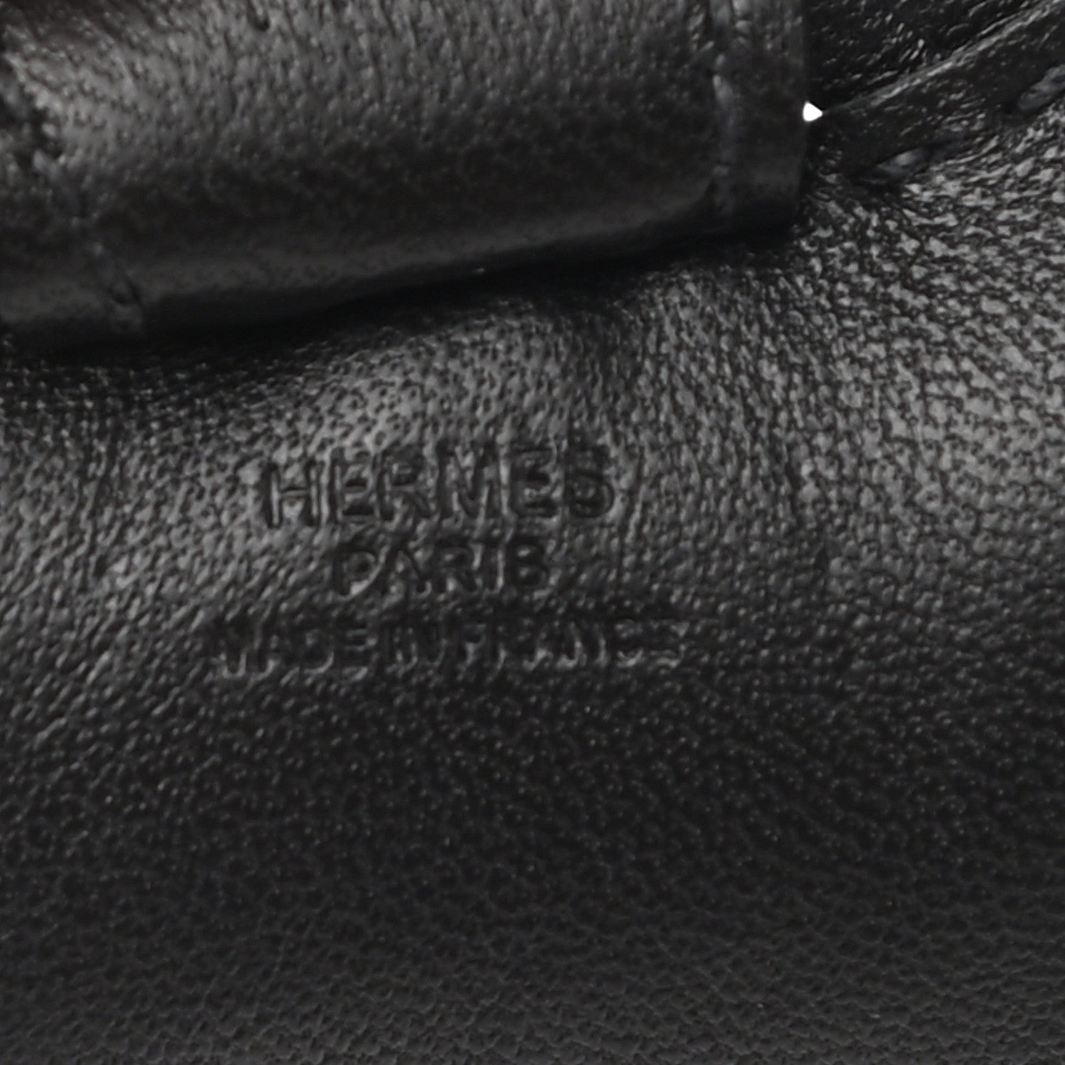 Hermes Milo Lambskin Grigri Rodeo Horse Bag Charm PM So Black 3 of 5