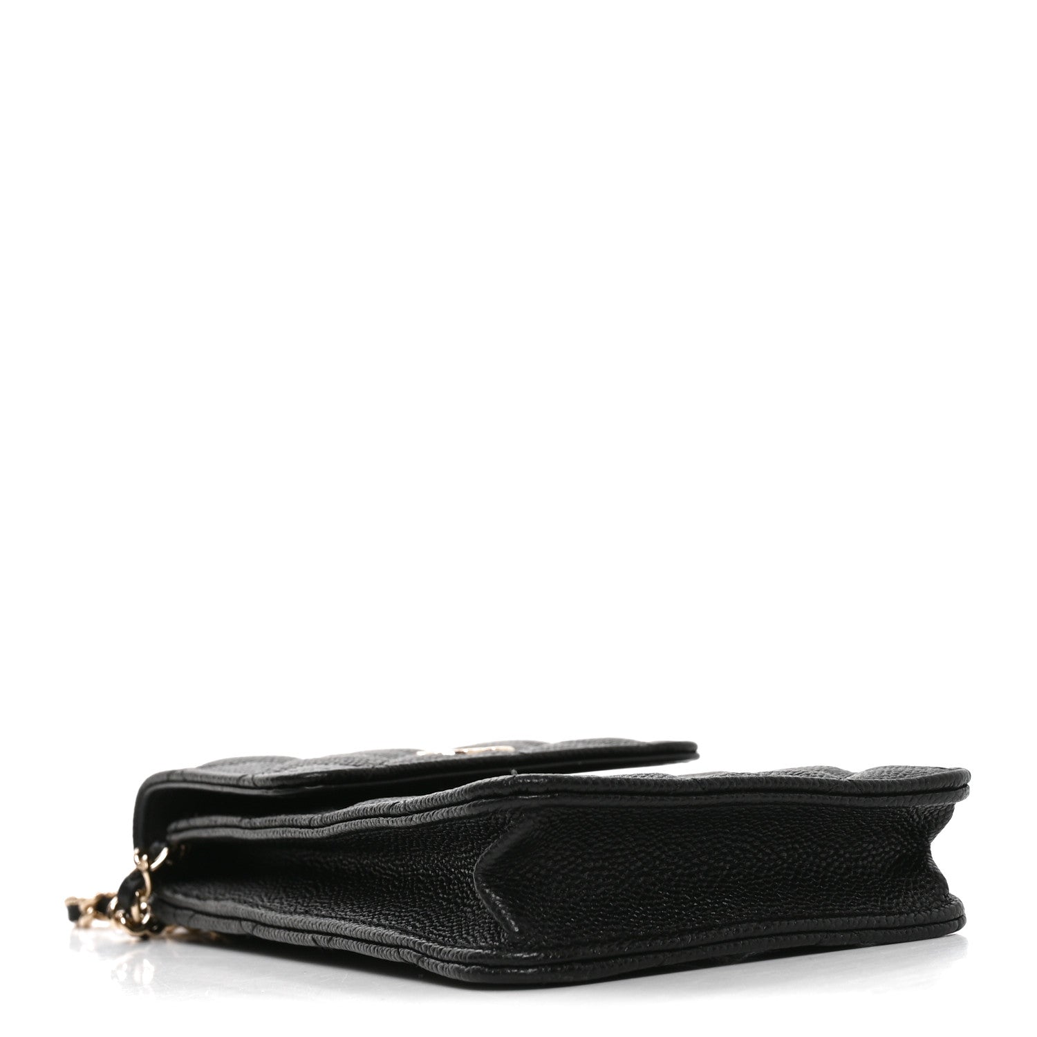 Chanel Caviar Quilted Bow Phone Holder Black 4 of 11