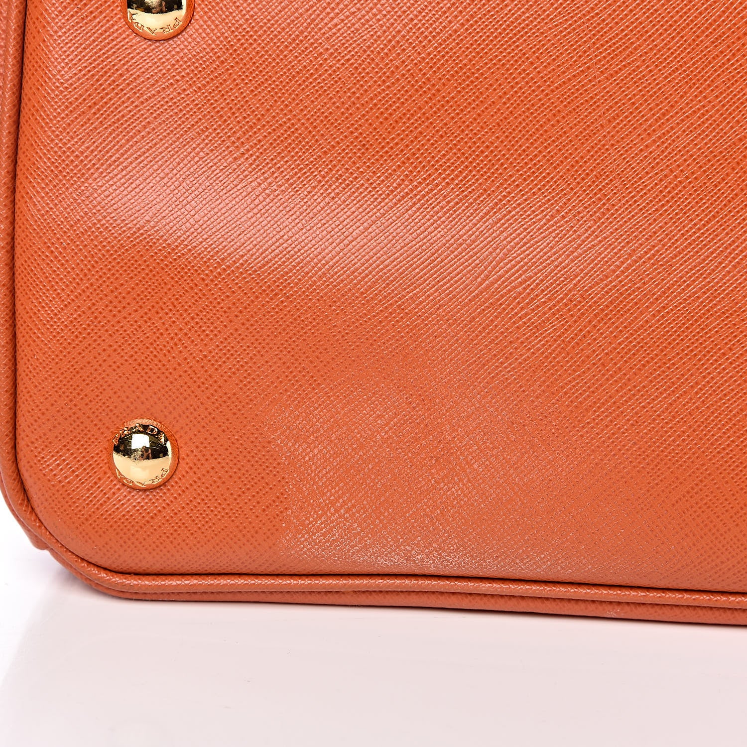 Prada Saffiano Lux Small Tote Papaya 12 of 14