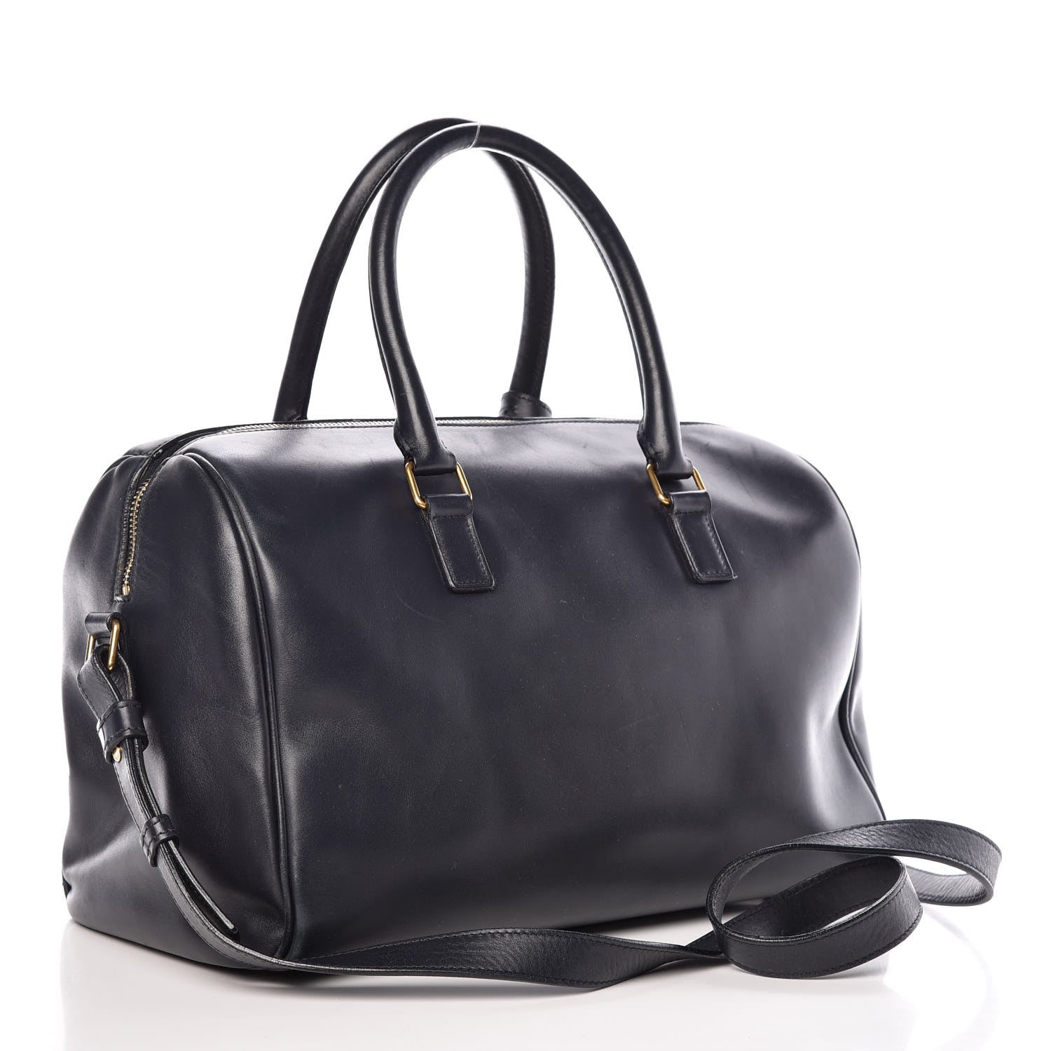 Saint Laurent Calfskin Classic Duffle 6 Marine 4 of 20