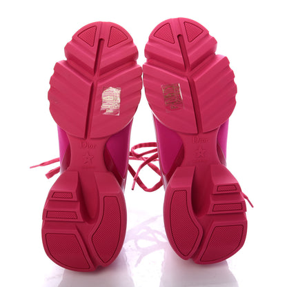 Christian Dior Neoprene Rubber Womens D-Connect Sneakers 37 Fuchsia 5 of 10