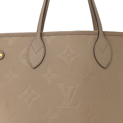 Louis Vuitton Empreinte Monogram Giant Neverfull MM Tourterelle 7 of 13