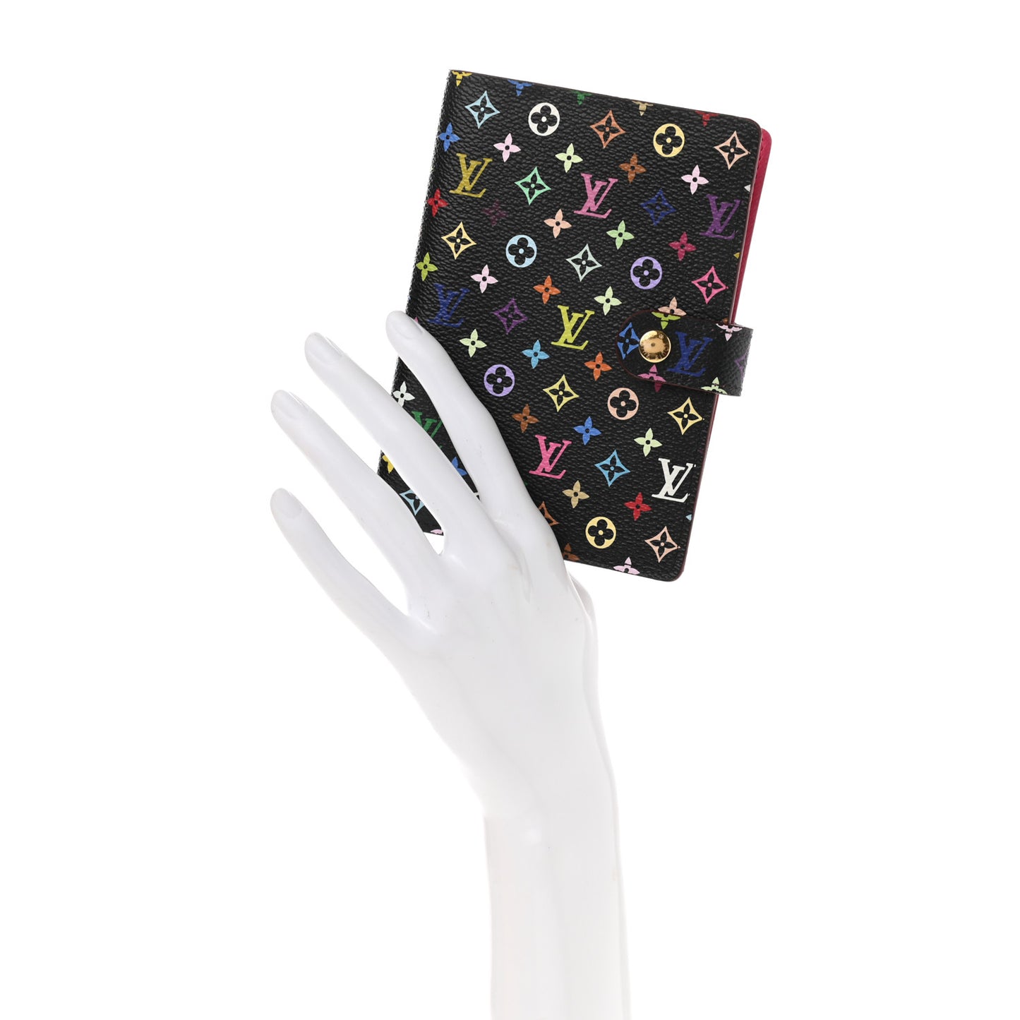 Monogram Multicolor Small Ring Agenda Cover Black Grenade