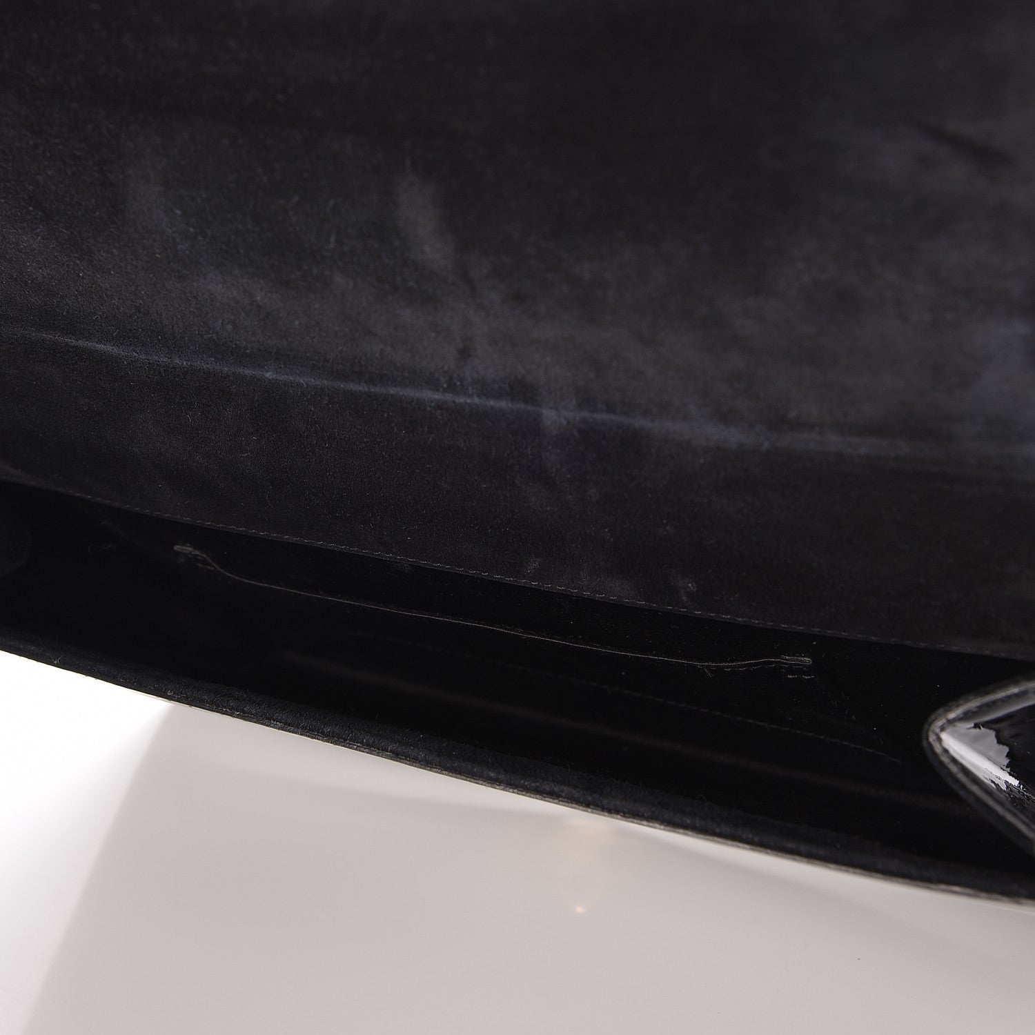 Saint Laurent Patent Monogram Large Belle De Jour Clutch Black 5 of 7