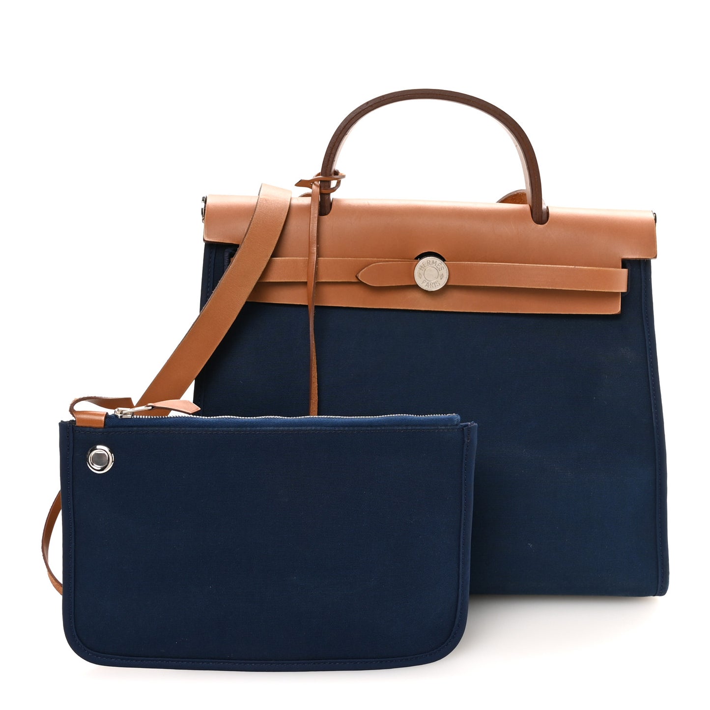 Vache Hunter Toile Herbag Zip 31 PM Bleu De Malte Natural
