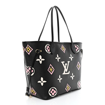 Louis Vuitton Monogram Giant Wild at Heart Neverfull MM Black 3 of 9